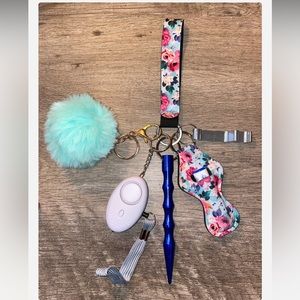 6 Piece Self Protection Keychain